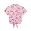 Pink - Back - Disney Girls Minnie Mouse Short-Sleeved Pyjama Set