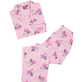 Pink - Close up - Disney Girls Minnie Mouse Short-Sleeved Pyjama Set