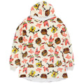 Cream - Front - SpongeBob SquarePants Unisex Adult Oversized Hoodie Blanket