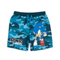 Blue - Front - Sonic The Hedgehog Boys Swim Shorts