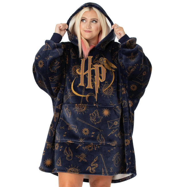 Harry Potter Unisex Adult Icons Oversized Hoodie Discounts on great Brands