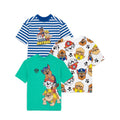 Multicoloured - Front - Paw Patrol Childrens-Kids T-Shirt (Pack of 3)