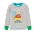 Grey-Blue-Green - Back - Hey Duggee Childrens-Kids Pyjama Set