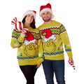 Green - Side - The Grinch Mens Knitted Christmas Jumper