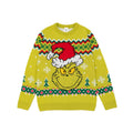 Green - Front - The Grinch Mens Knitted Christmas Jumper