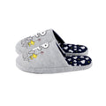 Grey-White-Black - Side - Peanuts Womens-Ladies Snoopy Slippers