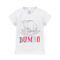 White - Front - Dumbo Girls Sketch T-Shirt
