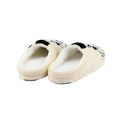 White-Black - Back - Disney Womens-Ladies Mickey Mouse Slippers