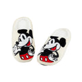 White-Black - Pack Shot - Disney Womens-Ladies Mickey Mouse Slippers