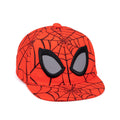 Red-Black - Front - Spider-Man Boys Superhero Snapback Cap