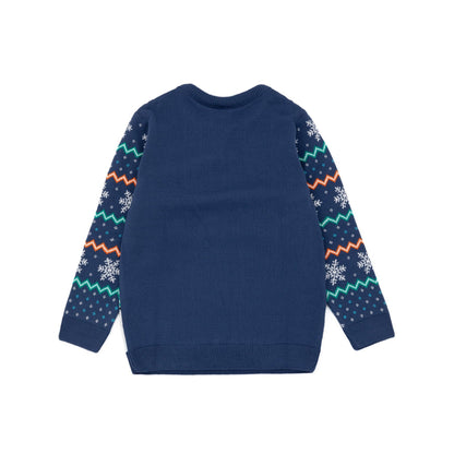 Multicoloured - Back - SpongeBob SquarePants Childrens-Kids Let It Snow Knitted Jumper