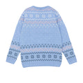 Blue - Back - Lilo & Stitch Childrens-Kids Knitted Christmas Jumper