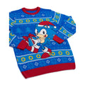 Blue-Red - Back - Sonic The Hedgehog Mens Christmas Jumper
