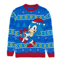 Blue-Red - Front - Sonic The Hedgehog Mens Christmas Jumper