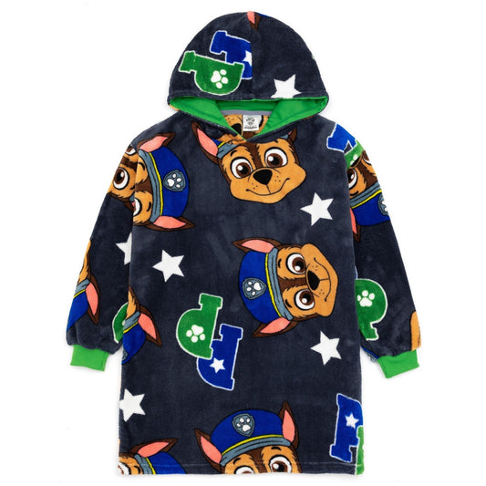 Grey - Front - Paw Patrol Boys Chase Hoodie Blanket