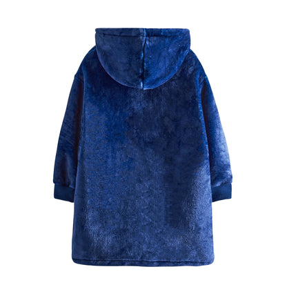 Blue-Brown - Back - The Gruffalo Boys Hoodie Blanket