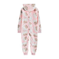 Light Pink-White - Back - Pusheen Girls All-Over Print Sleepsuit