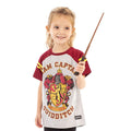 Grey-Red - Side - Harry Potter Girls Quidditch Team Captain Short-Sleeved T-Shirt