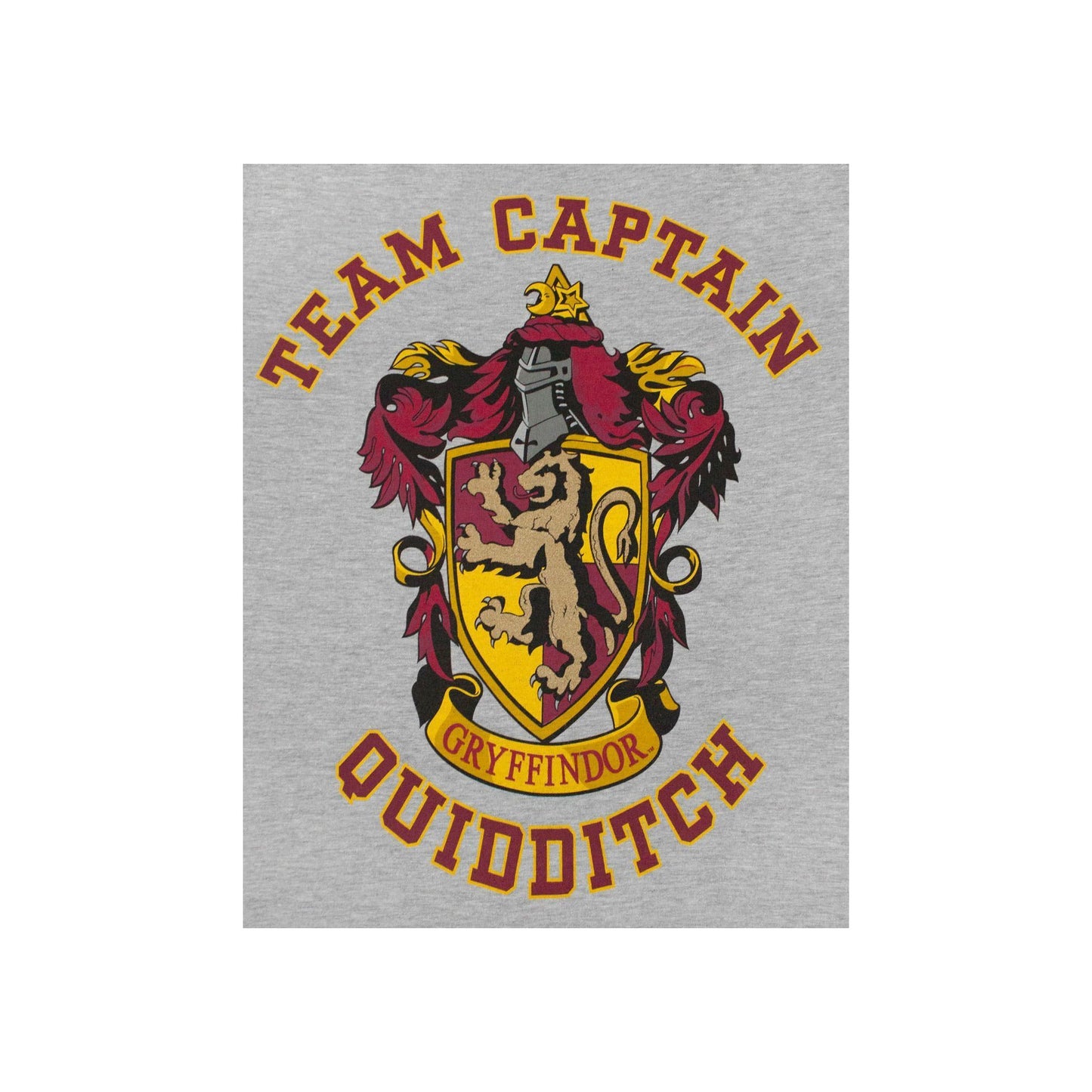 Grey-Red - Side - Harry Potter Girls Quidditch Team Captain Short-Sleeved T-Shirt