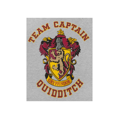 Grey-Red - Side - Harry Potter Girls Quidditch Team Captain Short-Sleeved T-Shirt