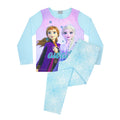 Light Blue - Front - Frozen II Girls Destiny Awaits Pyjama Set