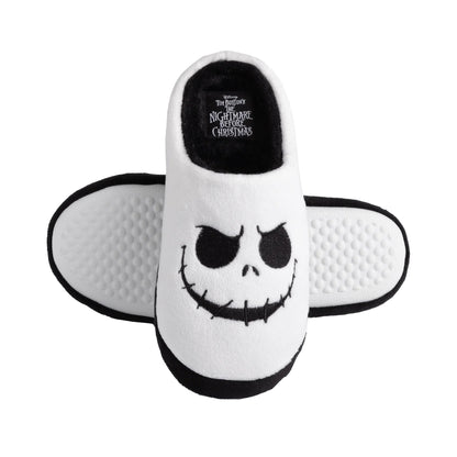 White-Black - Lifestyle - Nightmare Before Christmas Womens-Ladies Jack Skellington Slippers