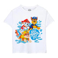 White-Multicoloured - Front - Paw Patrol Childrens-Kids All Paws In! T-Shirt