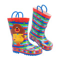 Red-Blue-Green - Side - Hey Duggee Boys Wellington Boots