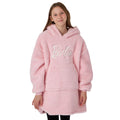 Pink - Side - Barbie Girls Sherpa Hoodie Blanket