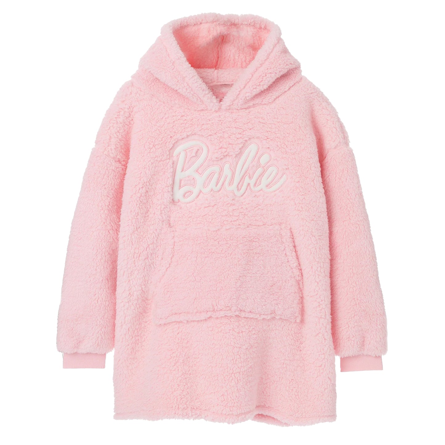 Pink - Front - Barbie Girls Sherpa Hoodie Blanket