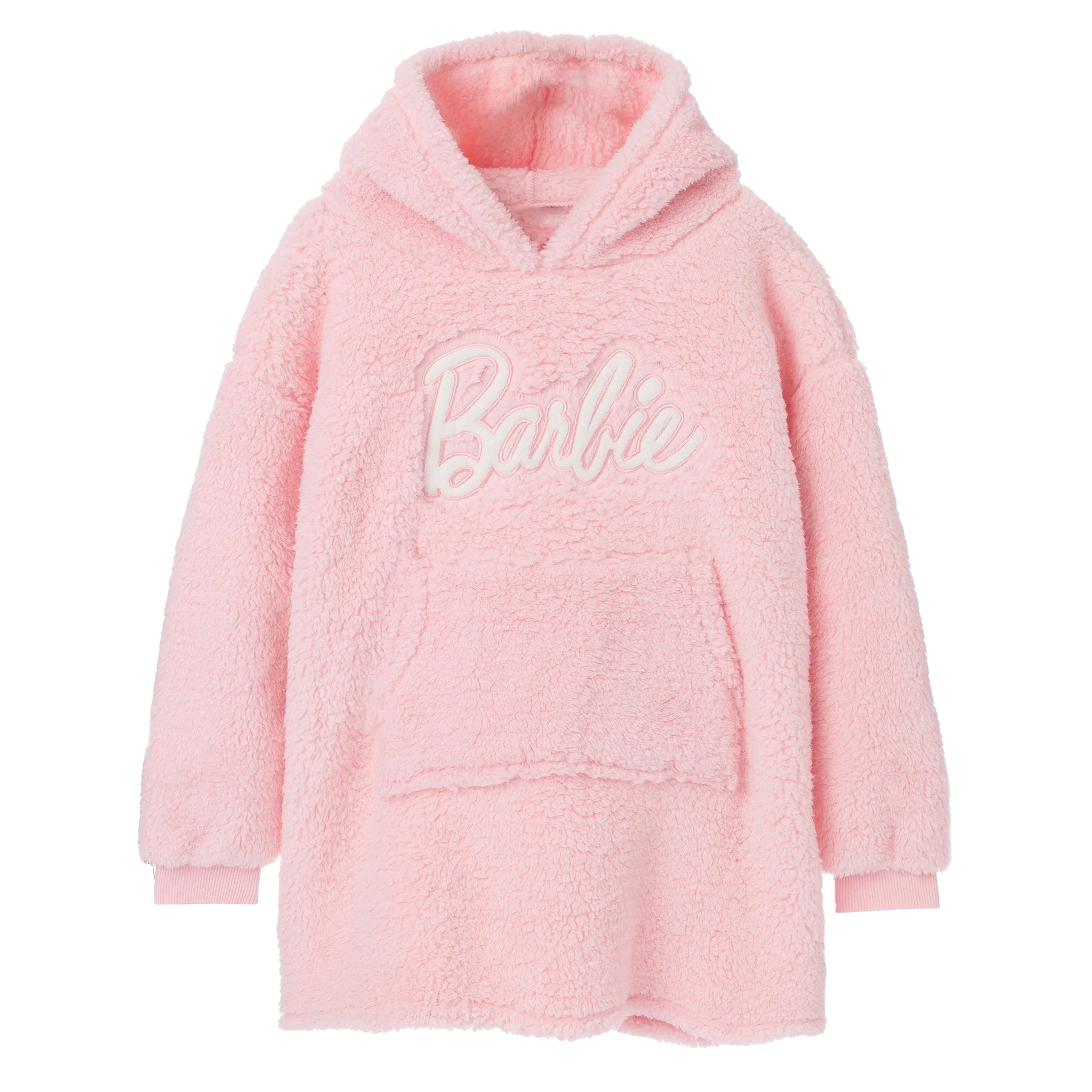 Pink - Front - Barbie Girls Sherpa Hoodie Blanket