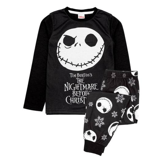 Black-White - Front - Nightmare Before Christmas Boys Pyjama Set