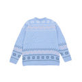 Blue - Back - Lilo & Stitch Womens-Ladies Knitted Christmas Sweatshirt