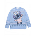 Blue - Front - Lilo & Stitch Womens-Ladies Knitted Christmas Sweatshirt