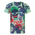 Multicoloured - Front - Suicide Squad Mens In Squad We Trust Sublimated T-Shirt