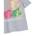 Grey - Back - MTV Girls Colour Block Marl T-Shirt