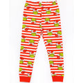 Navy-Red-White - Side - The Grinch Childrens-Kids Long-Sleeved Christmas Pyjama Set
