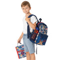 Navy-Grey-Red - Close up - Paw Patrol Childrens-Kids Camo Backpack Set (Pack of 4)