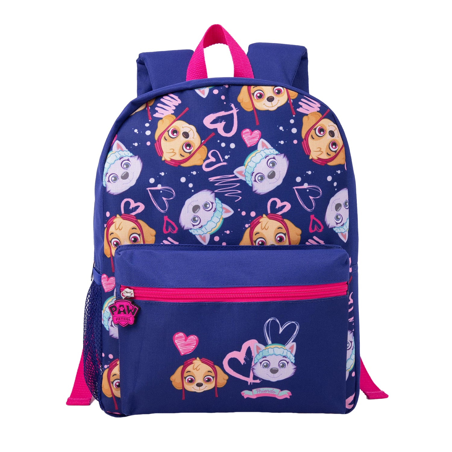 Blue - Side - Paw Patrol Girls Skye & Everest Backpack Set (Pack Of 4)