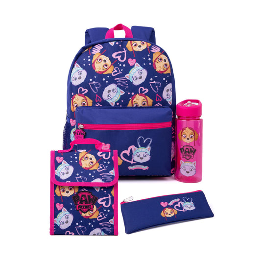 Blue - Front - Paw Patrol Girls Skye & Everest Backpack Set (Pack Of 4)