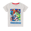 Grey Marl - Side - Marvel Avengers Boys Superhero Long Pyjama Set