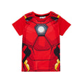 Red - Back - Iron Man Boys Short Pyjama Set