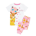 White-Pink - Front - Pokemon Girls Besties Long Leg Pyjama Set