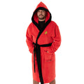 Red - Side - Star Trek Mens Logo Dressing Gown