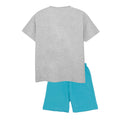 Grey-Blue-Yellow - Back - Minions Boys Mayhem Short Pyjama Set