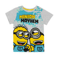 Grey-Blue-Yellow - Side - Minions Boys Mayhem Short Pyjama Set