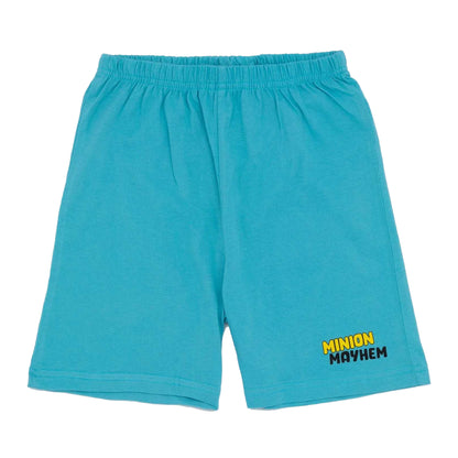 Grey-Blue-Yellow - Lifestyle - Minions Boys Mayhem Short Pyjama Set