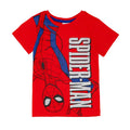 Red-Blue - Back - Spider-Man Boys Contrast Short Pyjama Set