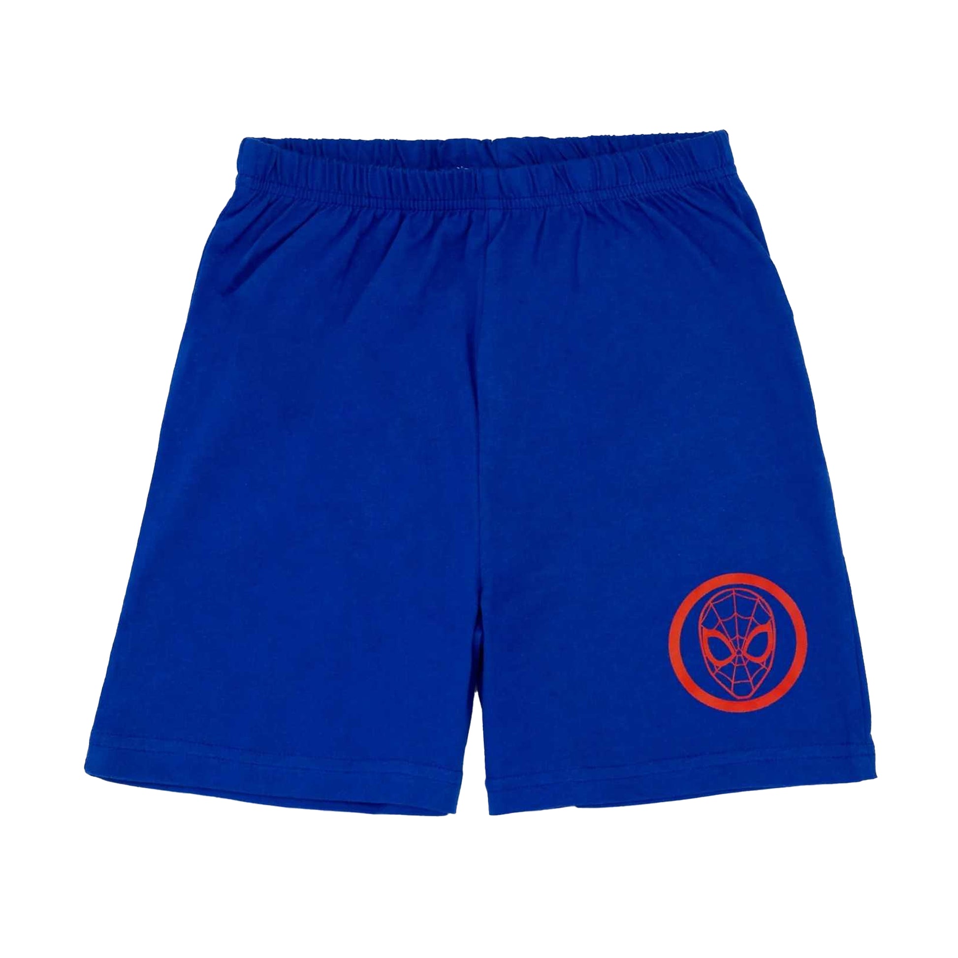 Red-Blue - Side - Spider-Man Boys Contrast Short Pyjama Set