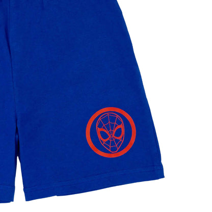 Red-Blue - Pack Shot - Spider-Man Boys Contrast Short Pyjama Set